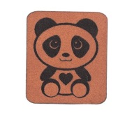 Ekokoža hnedá PANDA štítok 2693