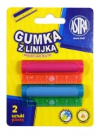 Guma s pravítkom 5cm 2ks Astra