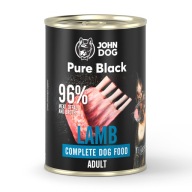 John Dog Pure Black krmivo pre dospelých jahňacie mäso 400g