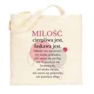 BAVLNENÁ TAŠKA: „LÁSKA...“ – hymnus o láske