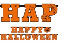 BANNER HAPPY HALLOWEEN GARLAND 1KS 210CM tm