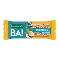 BAKALLAND Bar 5 cereálií Kokos a Chia bez cukru 30g