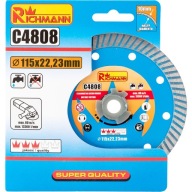 C4808 TURBO DIAMANTOVÝ DISK 115 MM RICHMANN