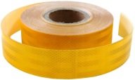 REFLEXNÁ PÁSKA SAMOLEPIACA NÁLEPKA ŽLTÁ 5cm