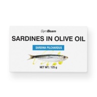SARDINKY V OLIVOM OLEJU VYSOKÝ PROTEIN RYBIE PROTEIN - GymBeam 125 g
