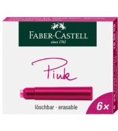 Náplne do pera - Faber-Castell - ružové, 6 ks.