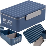 LUNCHBOX S PRIESTOROVÝM NÁDOBOM ZÁLOŽNÝ OBEDNÍK NÁMORNÍCKA MODRÁ