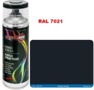 RAL 7021 AKRYLOVÝ LAK SPREJ sivý LESK 1233