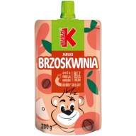 KUBUŚ Mousse z jablka a broskyne 200 g
