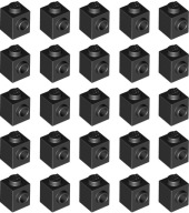 LEGO Brick Mod 1x1 čierna 87087 4558954 - 25 kusov