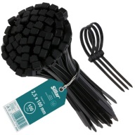 Pevné sťahovacie pásky sťahovacie pásky káblové svorky zipsy UV sťahovacie pásky 2,5x100 mm