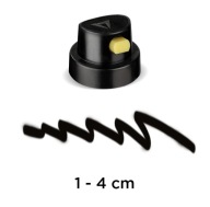 ČIERNOŽLTÁ TRYSKA 1-4 cm STREKOVACÍ NÁSTOK