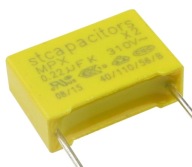 Kondenzátor MKP 220nF/310VAC X2 raster 15mm (2ks) /4507-2