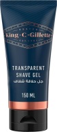 Gillette priehľadný gél na holenie King *C* 150 ml