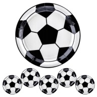 Narodeninové papierové taniere Futbal Futbal k narodeninám 18cm 6ks