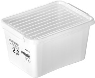 ORGANIZÁTOR BOX KONTAJNER S viečkom 2 L whiteline