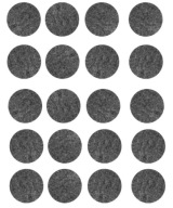 Samolepiace plstené podložky šedé FI20mm, balenie 20 ks - VORSTAHL