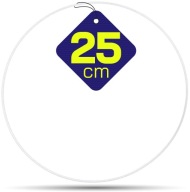 BIELA ​​kovová obruč 25 cm