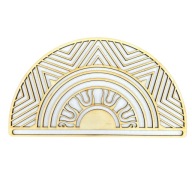 POLOVIČNÁ MANDALA MANDALA MAKRÁM ZÁKLAD 20 CM MAKRÁM