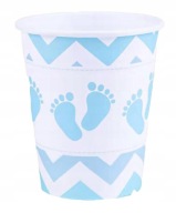 BABY SHOWER papierové poháre poháre 250 ml 6 ks CHLAPEC