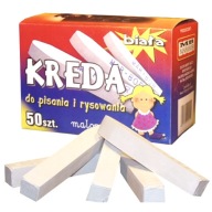 Biela školská krieda, 50 paličiek, B4 MB
