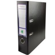ČIERNY A4 pákový zakladač PP EKOBOX šírky 80mm do kancelárie