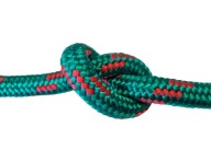 16mm pletené polypropylénové lano - ZELENÉ