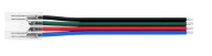 Konektor pre COB RGB LED pásy IP20 10mm, jednostranný konektor s káblom