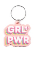 Značková Barbie Grl Pwr gumená kľúčenka Girl Power