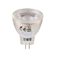 Platinová LED žiarovka MR11 SMD 12V 2,2W 185lm 3000K sklo