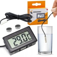 Presný digitálny LCD panelový teplomer so sondou -50°C +110°C