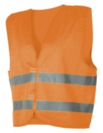 VIRAGE- Výstražná vesta z oranžovej fólie