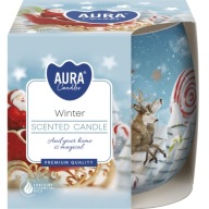 Vonná sviečka BISPOL Aura 20H WINTER v skle