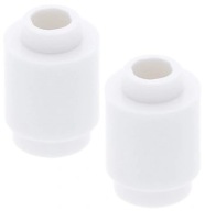 LEGO BRICK 1 x 1 guľatá 3062b biela / biela NOVINKA - 2 ks