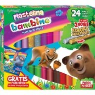 Bambino plastelína, 24 farieb, okrúhla