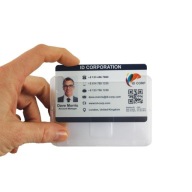 Horizontálne puzdro na ID odznak s jednou kartou Koruma