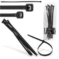 10x sťahovacie pásky Káblové pásky Zipsy 7,6 x 350 mm Silné UV sťahovacie pásky