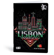 Notebook A4 mriežka 40k Cities lak MarMar