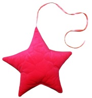 VELVET STAR / prívesok, vankúš 27cm Belbi