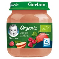 Gerber Bio Jablkový malinový dezert 125g