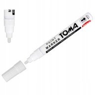 TOMA Oil MARKER WHITE Stredný 2,5 mm vodeodolný dekoratívny fix
