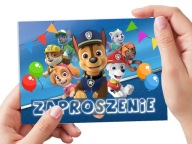 PAW PATROL Tlapková patrola POZVÁNKA NA NARODENINY DIEŤAŤA + OBÁLKA ZDARMA