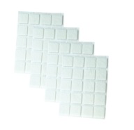 Plsťové podložky 2x2 cm 80 ks, filc na nábytok