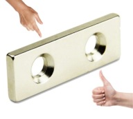 NEODYMIOVÉ MAGNETY 40x10x5 mm na skrutku