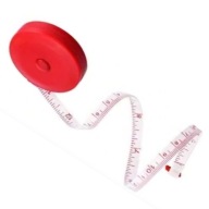 Centimetrový meter Stiahnuteľný, potrebný, odolný, pevný, 150 cm