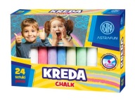 Farebná krieda 24 ks, málo prašná Astra
