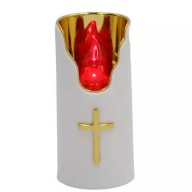 Sviečková vložka do cintorínskych sviečok Led Subito Red-Gold 483 H150 WP55