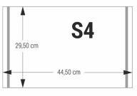 Samolepiaci kryt S4 transparent 29,50x44,50