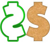 Formička na perníčky Forma MONEY Forsa Symbol DOLLAR $ 9cm