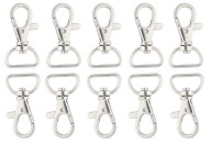 Lobster Clasp Prívesok na kľúče na kabelku Taška Batoh pevný 14mm 10 ks